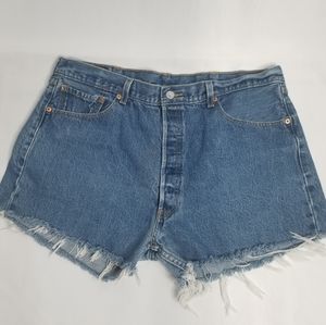 Levi's 501 Cutoff Jean Shorts Button Fly 40 waist